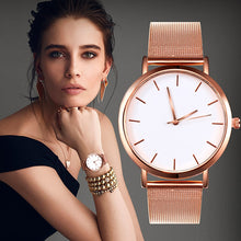 Load image into Gallery viewer, Fashion Women Watches Simple Romantic Rose Gold Strap Watch Women's Wrist Watch Ladies Clock relogio feminino zegarek damski
