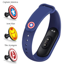 Load image into Gallery viewer, For Xiaomi Mi Band 4 3 Strap Metal buckle silicone wrist strap miband 3 accessories bracelet Miband 4 watchband Avengers Pattern